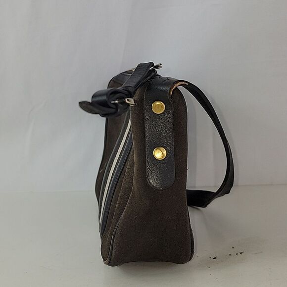 Bally Center Strip Suede Leather Women's  Shoulder Bag - Picture 4 of 13